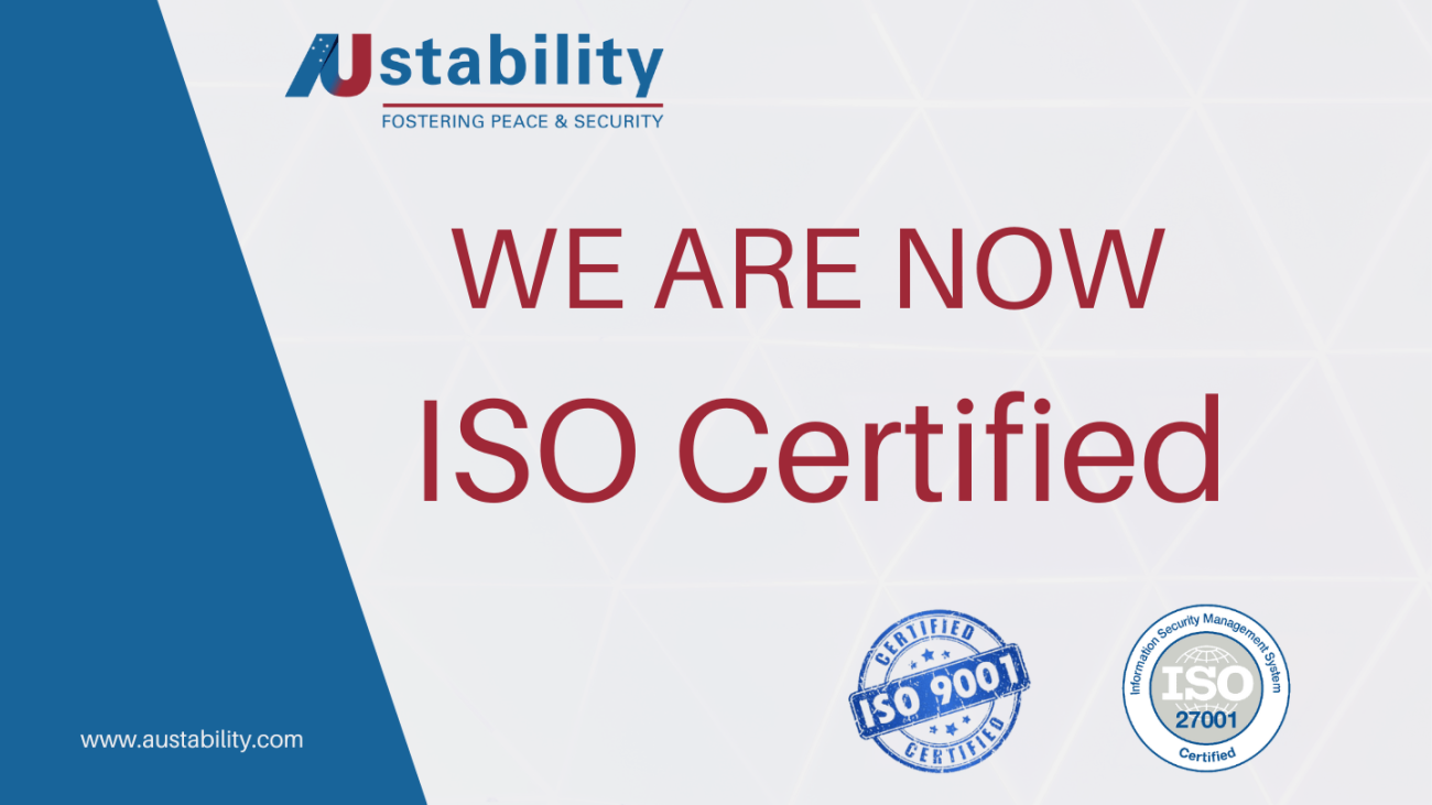 We are now ISO Certified